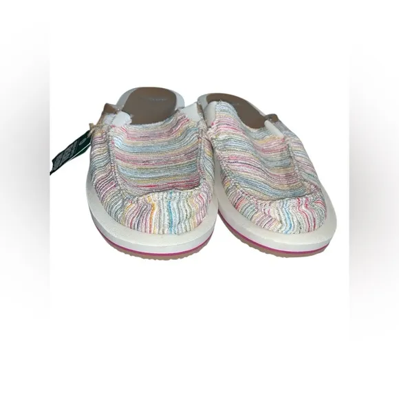NWT Sanuk You Got My Back St Summer Cord Rainbow Size 11