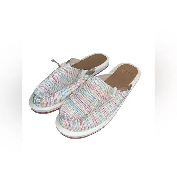 NWT Sanuk You Got My Back St Summer Cord Rainbow Size 11