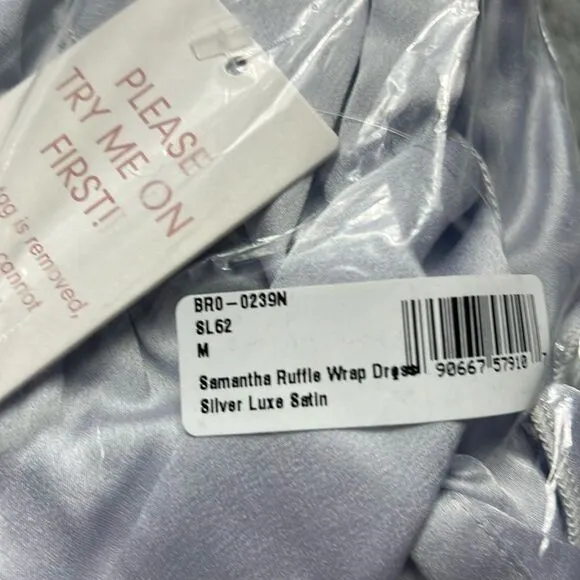 NWT Show me your MuMu Samantha, ruffle wrap, dress size M