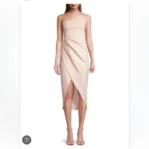 NWT Significant Other Brigitte One-shoulder Dress In Blush