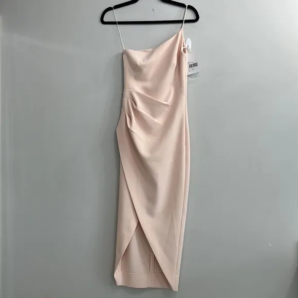 NWT Significant Other Brigitte One-shoulder Dress In Blush
