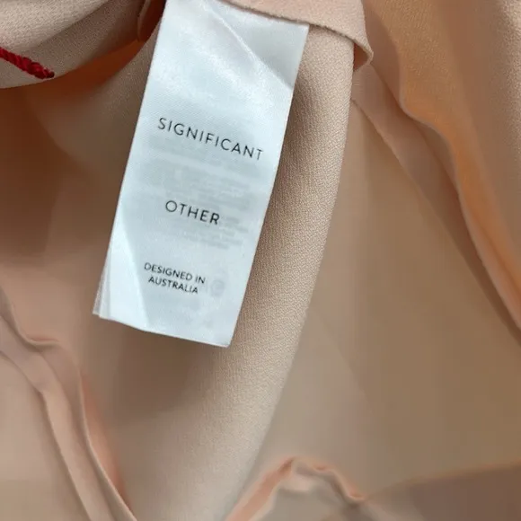 NWT Significant Other Brigitte One-shoulder Dress In Blush