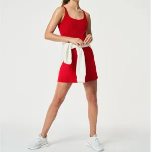 NWT - SPANXshapeT™ GetMoving RibbedDress - Red - Size: Large