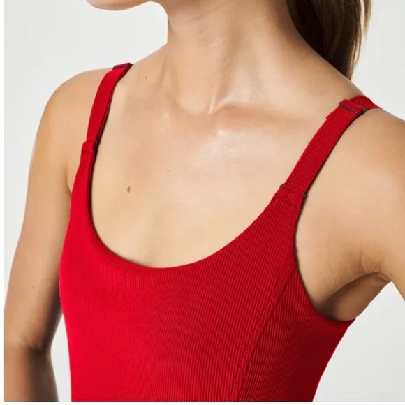 NWT - SPANXshapeT™ GetMoving RibbedDress - Red - Size: Large
