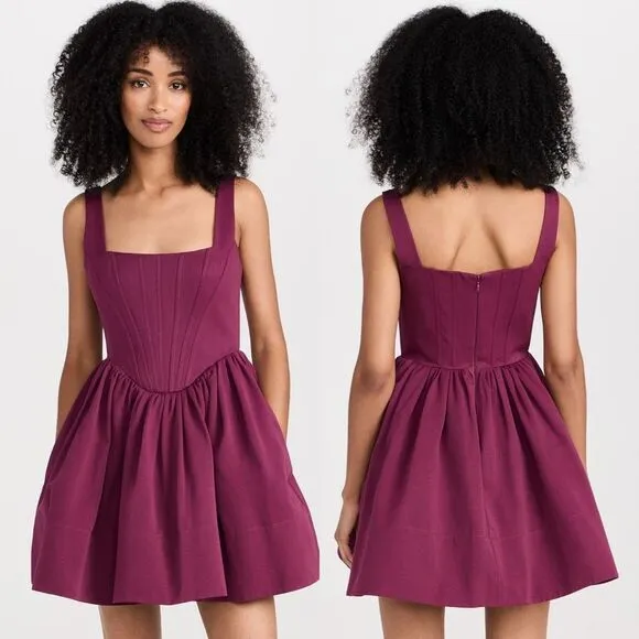 NWT Staud Landscape Fit &amp; Flare Minidress Size 10 $450