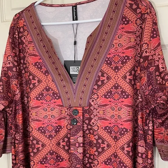 NWT Summer Maxi Dress Orange Size XXL