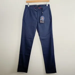 NWT Ted Baker SeyII Slim Fit Plain Trouser Mens Dress Pant Navy