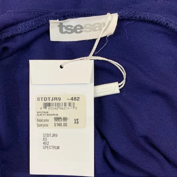 NWT tsesay spectrum slim fit blue minidress XS