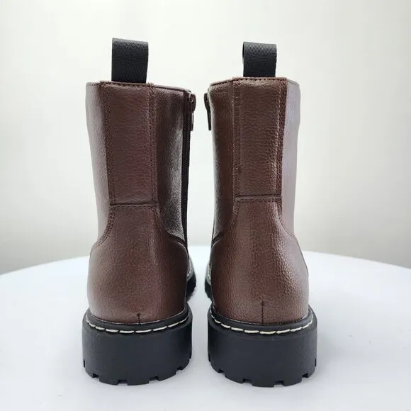 NWT UNIONBAY Y2K Chunky Platform Combat Boots Brown Shoes Size 8.5 Ginni-2