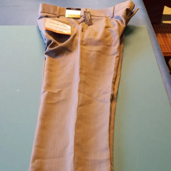 NWT Van Heusen Men's 30X30 Slim Fit Flex Waistband Natural Stretch Pants