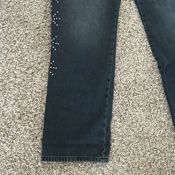 NWT We The Free Cooper Studded Mid Rise Boyfriend Jeans Size 31
