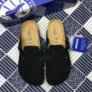 🌟NWT - Women's Black Suede Birkenstock Boston Shoes - Narrow Fit