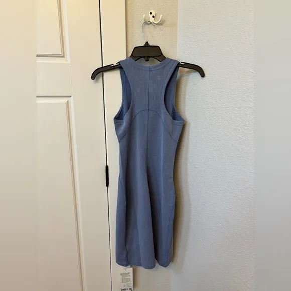 NWT!🍋🍋Lululemon Ribbed Softstreme Slim-Fit Tank Dress🍋🍋. Size 2. Oasis Blue.