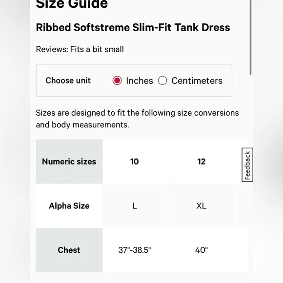 NWT•Lululemon Ribbed Softstreme Slim-Fit Tank Dresssize 12 $138 retail