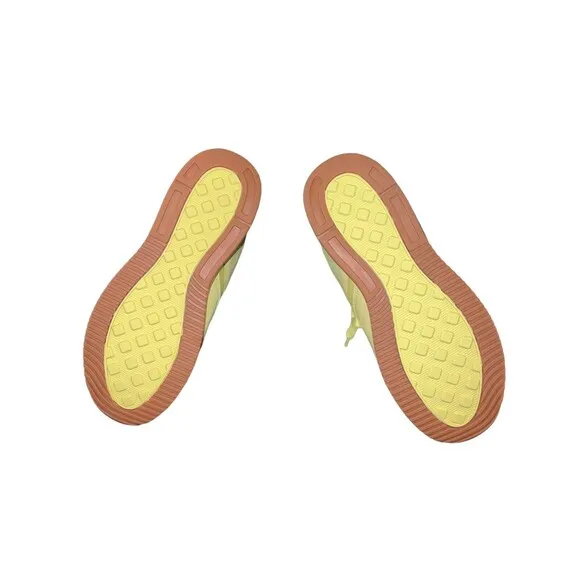O BY EVERLANE THE TRAINER Unisex Sneakers Yellow Leather F 13.5 M 11.5 NWOB NEW
