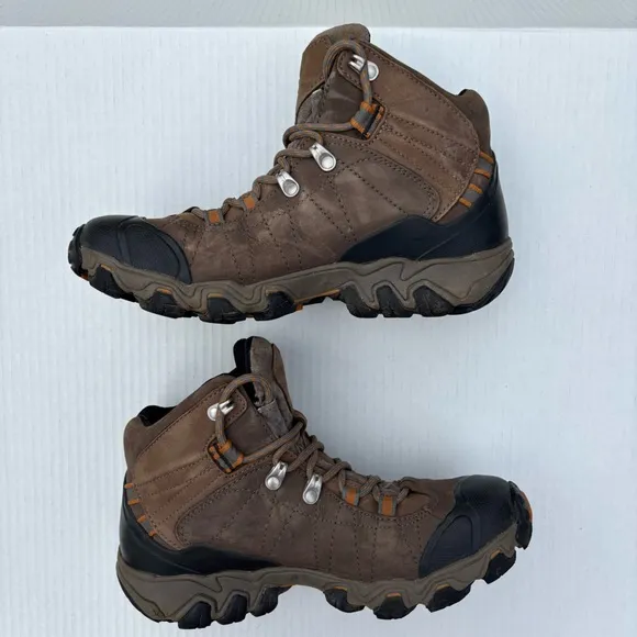 Oboz Bridger Mid Hiking Boots Men's Size 7 Brown Lace Up B-Dry Outdoors