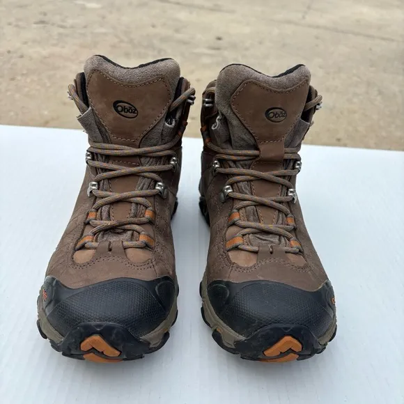 Oboz Bridger Mid Hiking Boots Men's Size 7 Brown Lace Up B-Dry Outdoors