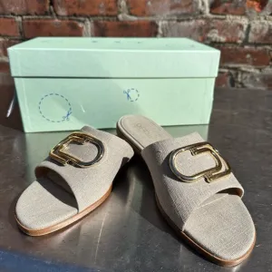 Off-White Paper Clip Slide Sandal - size 8