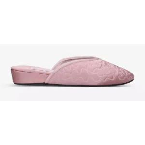 OLIVIA MORRIS AT HOME Poppy open-back satin slippers