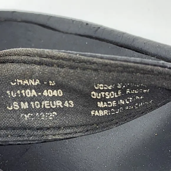 OluKai Black Ohana Cushioned Water-Resistant Flip Flop Shoes Size 10