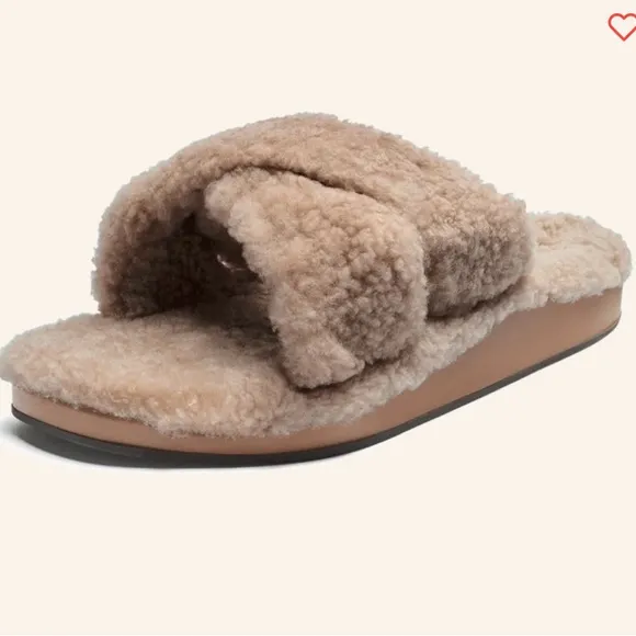 OluKai Hila Heu Genuine Shearling Slippers