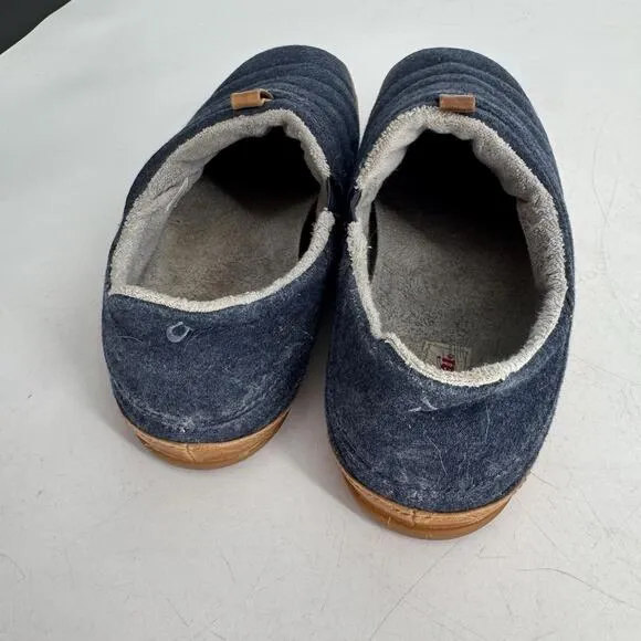 Olukai Mahana Shoes Mens Slippers Blue Slip On Comfort Size 13 Or 46