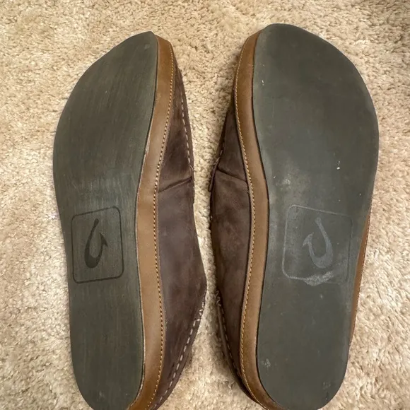 Olukai Men's Brown Slippers