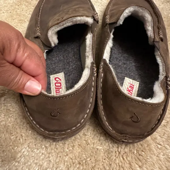 Olukai Men's Brown Slippers