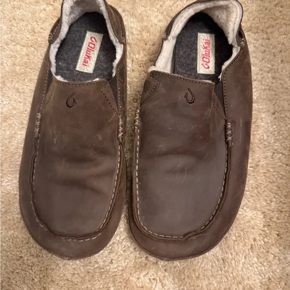 Olukai Men's Brown Slippers