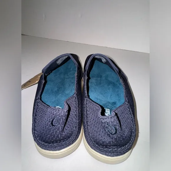 Olukai Men's Nohea Mesh Slip On Sneakers Trench Blue Comfort Shoes Size 11.5