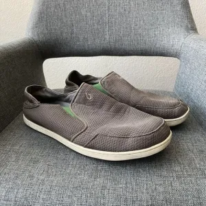 Olukai Mens Shoes Size 10.5 Nohea Mesh Mustang Lime Peel Slip On
