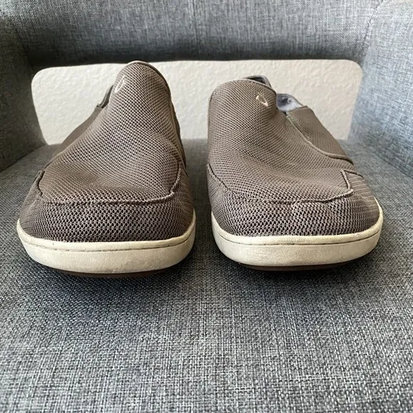 Olukai Mens Shoes Size 10.5 Nohea Mesh Mustang Lime Peel Slip On