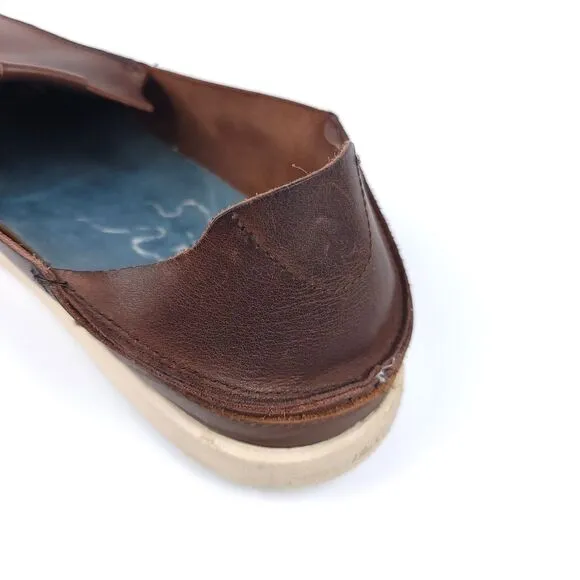 OLUKAI Nalukai Slip On Loafer Coffee Brown Leather Beachy Resort Old Money 13