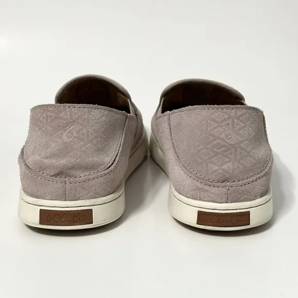 OLUKAI Pahuea Women’s Size 9 Pink Slip On Suede Loafer Sneaker Slipper Shoes