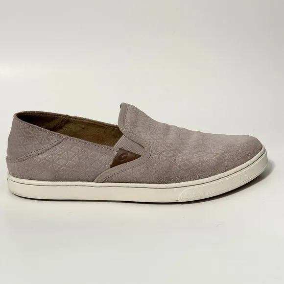OLUKAI Pahuea Women’s Size 9 Pink Slip On Suede Loafer Sneaker Slipper Shoes