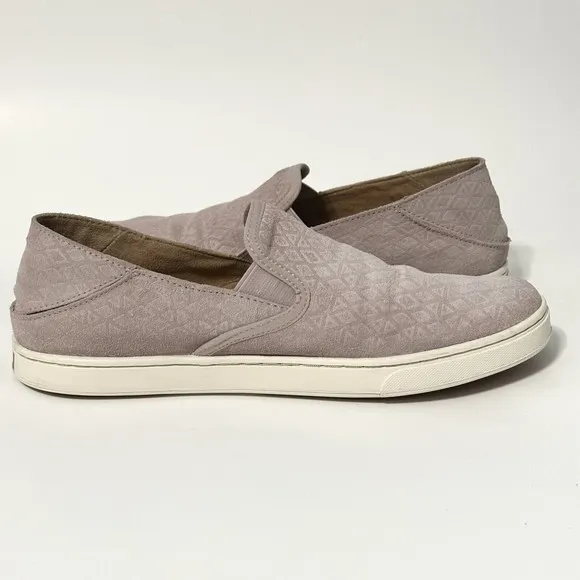 OLUKAI Pahuea Women’s Size 9 Pink Slip On Suede Loafer Sneaker Slipper Shoes