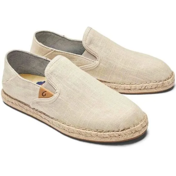 Olukai Women's Kaula Pa'a Kapa Espadrille Slip-On Shoes 7.5