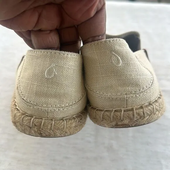 Olukai Women's Kaula Pa'a Kapa Espadrille Slip-On Shoes 7.5