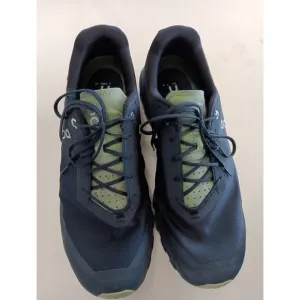 On Cloud 5 Men’s Running Shoes ALL BLACK &amp; Green SIZE 11.5  32.99262