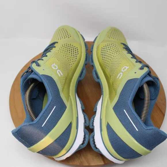 On Cloud Shoes Mens 12 Cloudsurfer 5 Running Sneakers Green Blue Gym Workout