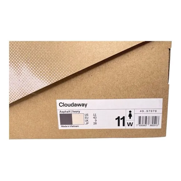 On Cloudaway Travel Shoes 'Asphalt' Women's Size 11 49.97978