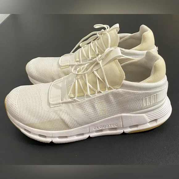 On Running Cloud Nova Sneakers Running Shoes Undyed All White