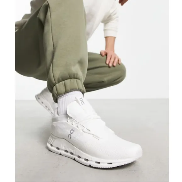 On Running Cloud Nova Sneakers Running Shoes Undyed All White
