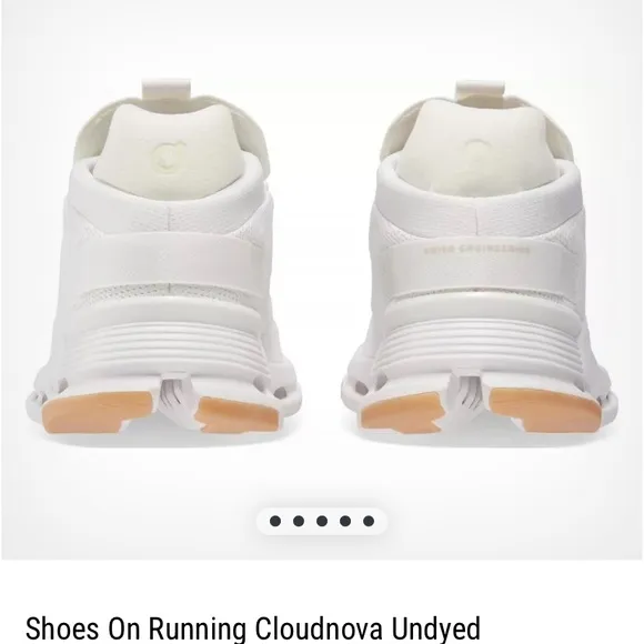 On Running Cloud Nova Sneakers Running Shoes Undyed All White