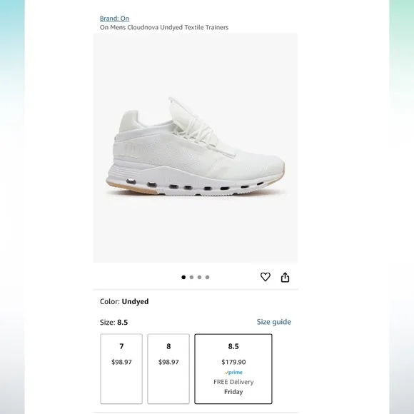 On Running Cloud Nova Sneakers Running Shoes Undyed All White