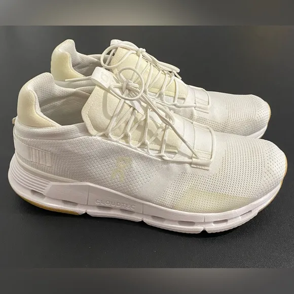 On Running Cloud Nova Sneakers Running Shoes Undyed All White