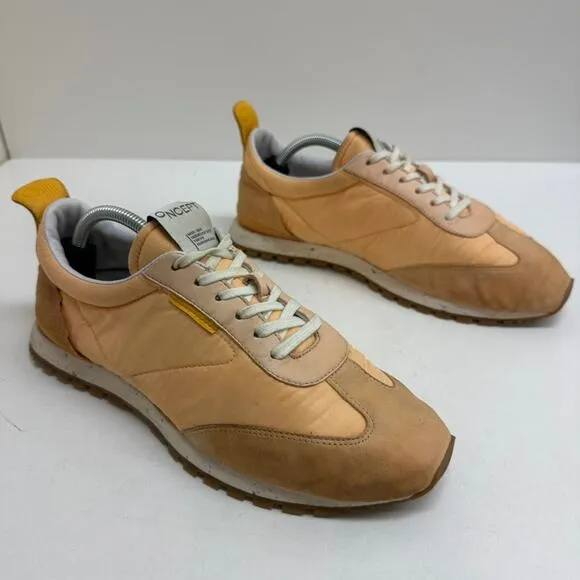 Oncept Tokyo Men's Retro Sneakers Running Shoes Peach Suede Nylon Size 7.5