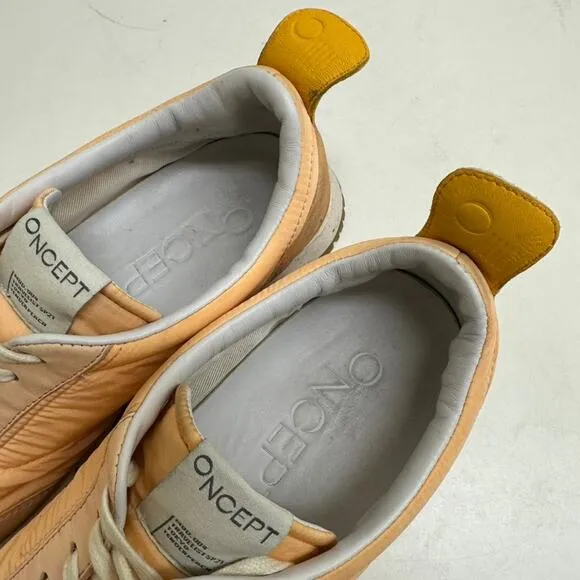 Oncept Tokyo Men's Retro Sneakers Running Shoes Peach Suede Nylon Size 7.5