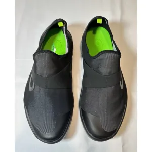 OOFOS OOmg Men's Size 12.5 Low Mesh Slip On Black Comfort Recovery Shoes EUC