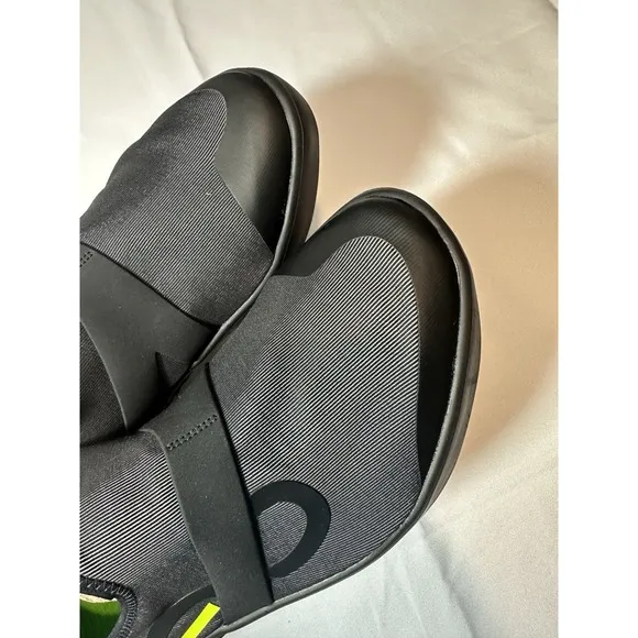 OOFOS OOmg Men's Size 12.5 Low Mesh Slip On Black Comfort Recovery Shoes EUC